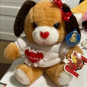 Vintage Applause Sweetheart Puppy Dog Plush NWT
